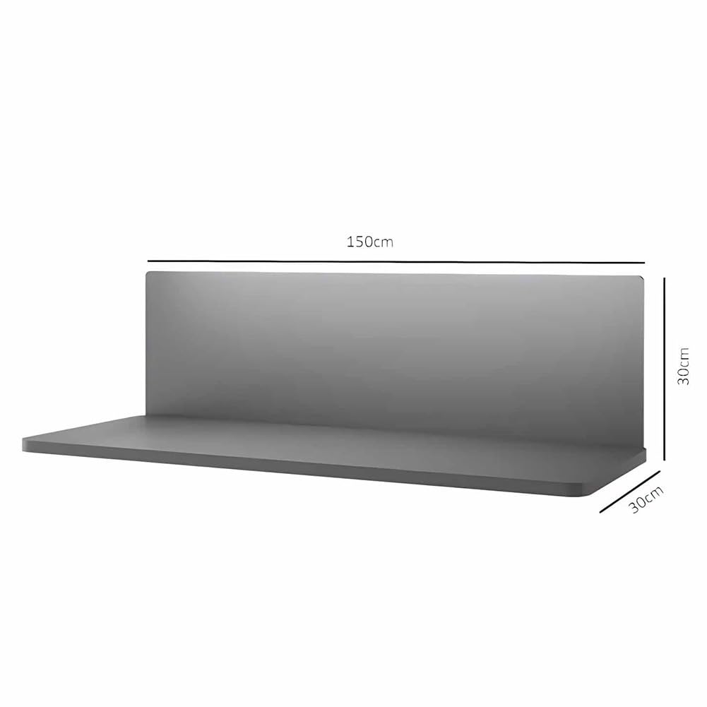 Amazon｜LEDライト付きフローティングウォールシェルフ、ステンレス